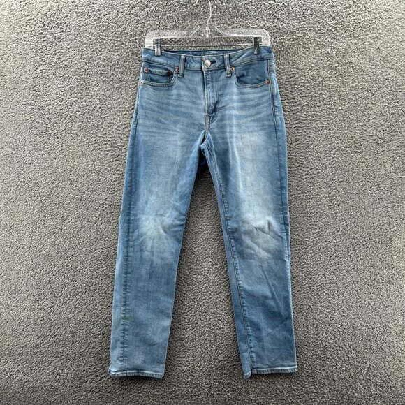 American Eagle Outfitters Other - American Eagle Jeans Mens 30 X 30 Slim Straight Airflex Blue Stretch Denim Light